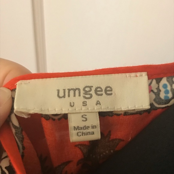 UMGEE Patterned Long Steve Top Size Small - Picture 5 of 5